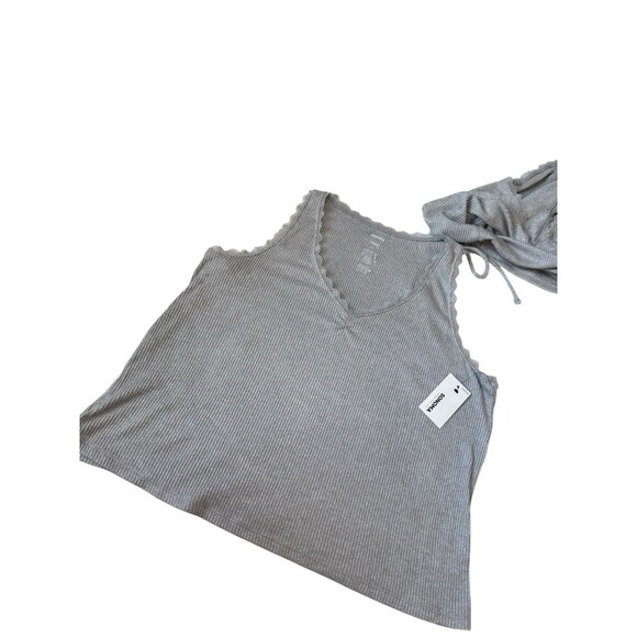 New Women's Sonoma Goods Pajama Rib Tank Top And Pajama Shorts Sleep Set L/XXL - Picture 6 of 15